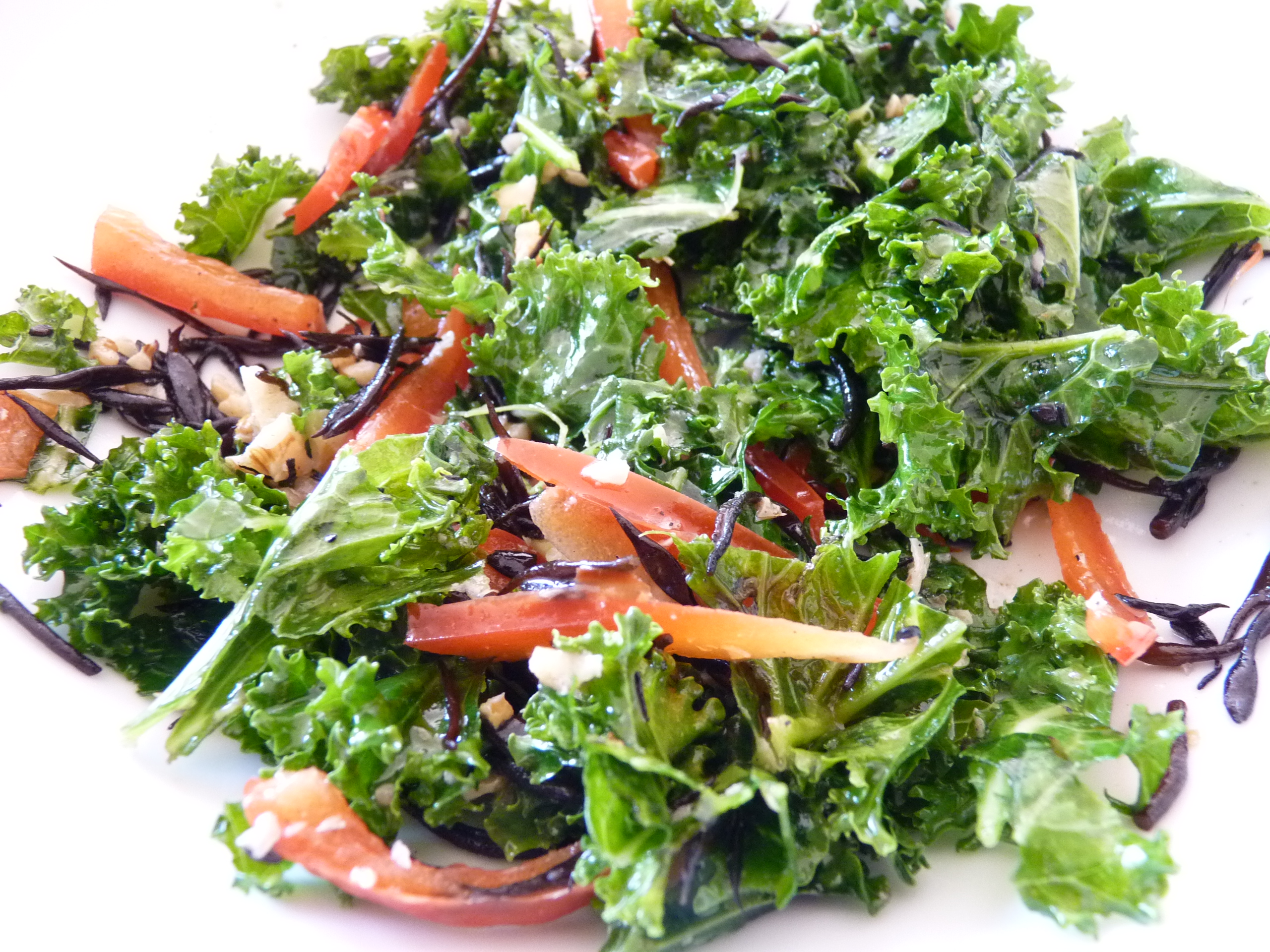 Ensalada mixta con polen