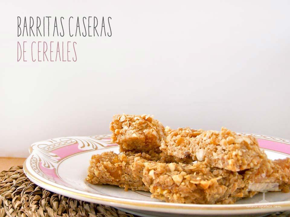 Barras de Cereal con Mantequilla de Maní, Miel y Semillas de Girasol